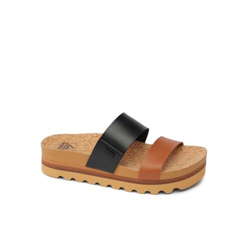 REEF Women's Cushion Vista Hi Black Duo 11 Medium