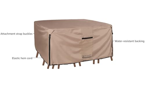 ULTCOVER Square Patio Cover: Heavy Duty 600D Waterproof