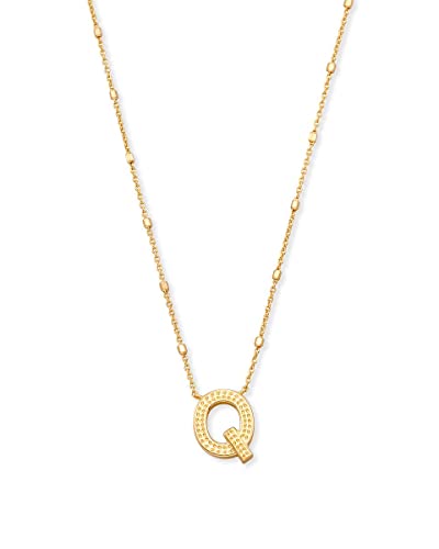 Kendra Scott Letter Pendant Necklace Gold Metal Q One Size