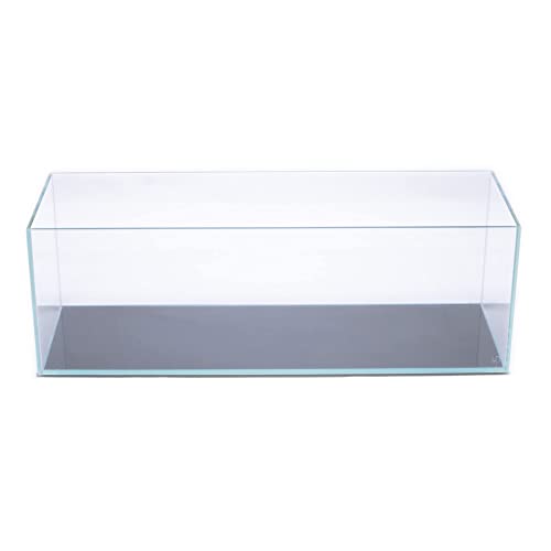 Ultum Nature Systems Ultra Clear Rimless Aquarium - Low Iron Glass Fish Tank with 45° Mitered Edges 5mm-15mm Thick Leveling Mat Included - 90L 8mm Glass (35.43x11.81x11.81IN | 90x30x30CM)