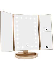 Flymiro Tri-fold Vanity Mirror with Lights