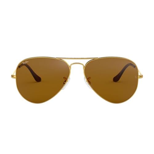 Aviator Large Sunglasses Brown Lenses