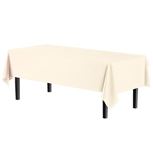 54x108 Ivory Tablecloth