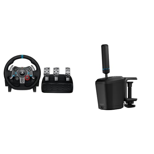 Logitech G29 Driving Force Racing Wheel + RS Shifter & Handbrake Bundle - PS5/PS4/PC
