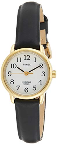 Timex Easy Reader 'Hers' Watch T20433 – Classic Stainless Steel & Leather, Easy-to-Read Dial