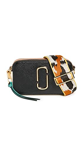 Marc Jacobs The Color-Block Snapshot Black/Honey Ginger Multi One Size