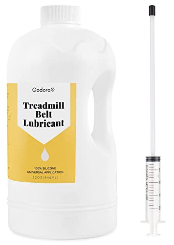 100% Silicone Treadmill Lubricant/Treadmill Lube 32 Ounces Premium Silicone Oil for Treadmill Belt Lubrication Easy to Apply Treadmill Belt Lubricant Oil Suitable for Nearly All Type of Treadmills