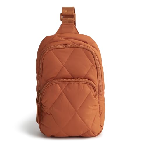 Vera Bradley Women's Nylon Lorman Sling Backpack Potter's Clay One Size