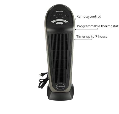 RC Ceramic Tower Heater w/Remote & Thermostat