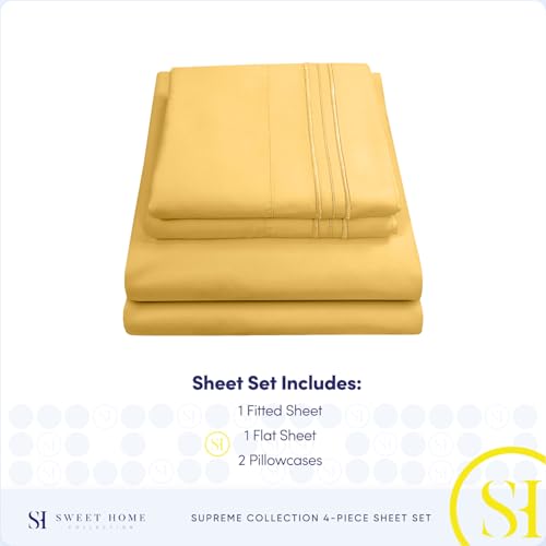 Sweet Home Collection 1800 Thread Count Queen Sheets