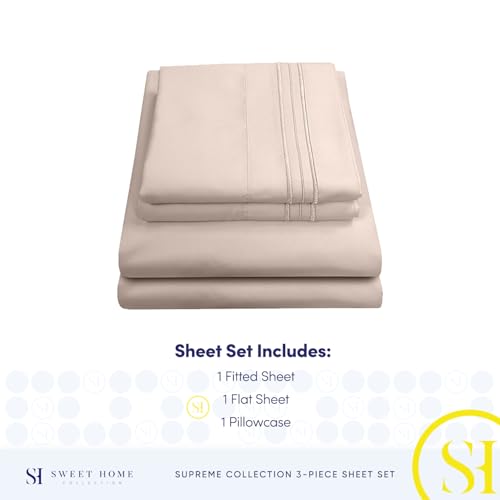 Luxury 1800 TC Brushed Microfiber Sheet Set – Soft Egyptian Quality Deep Pocket Bedding