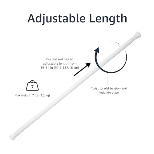 Amazon Basics Adjustable Curtain Rod