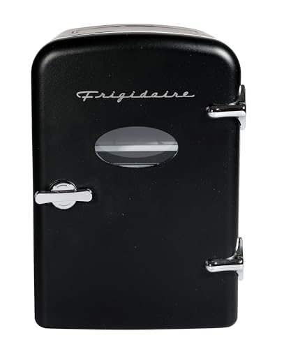 Frigidaire Portable Retro 6-can Mini Fridge Black color - EFMIS137-Black