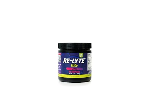 REDMOND Re-Lyte Kids Hydration Electrolyte Mix Powder Grape 7.62 oz