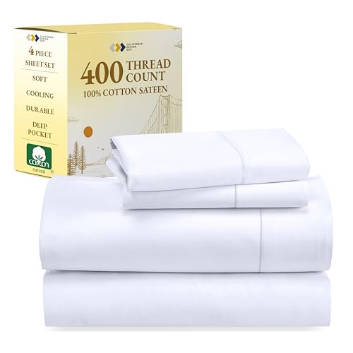 California Design Den 400 Thread Count Soft Sheets