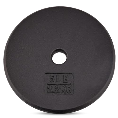 1" Cast Iron Weight Plate 5LB
