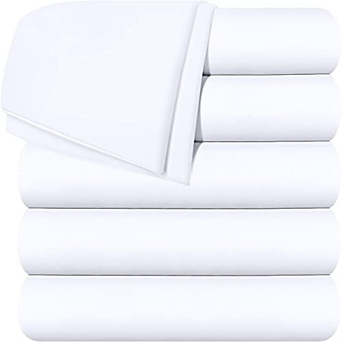 Soft Microfiber Flat Sheets - 6 Pack