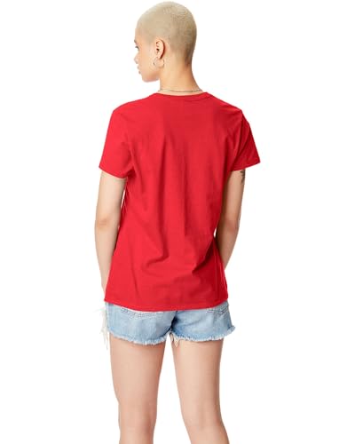 4.5 oz. 100% Ringspun Cotton Nano-T T-Shirt (SL04) Athletic Red XL