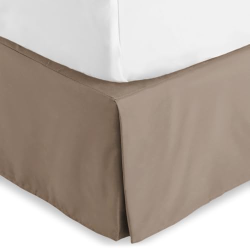 Bare Home Pleated Queen Bed Skirt - Easy Fit, Hypoallergenic