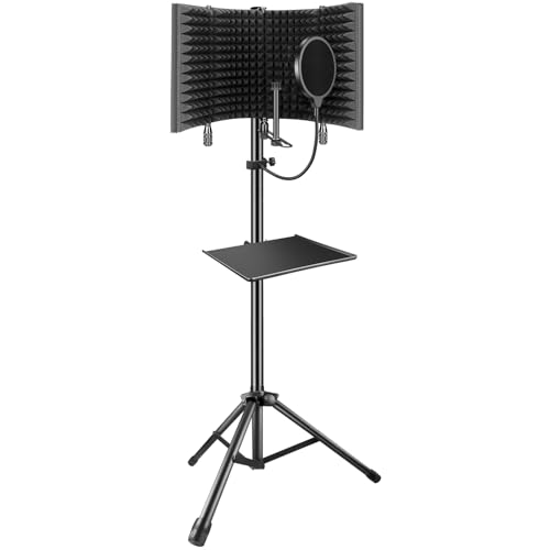Aokeo Microfono Schermo di Isolamento da Studio Schiuma Assorbente ad Alta Densità Compatibile con Blue Yeti e Qualsiasi Apparecchiatura di Registrazione con Microfono a Condensatore