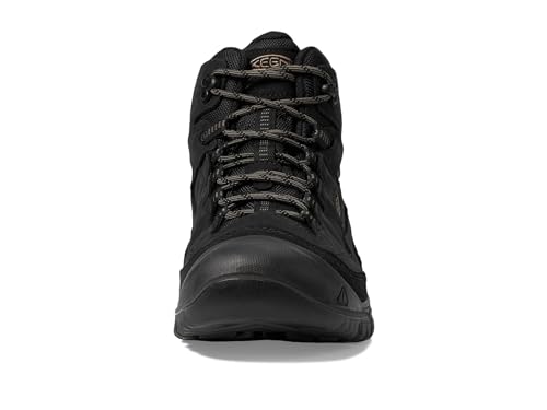 KEEN Men's Targhee 4 Mid Height Durable Comfortable Waterproof Triple Black 13 Medium