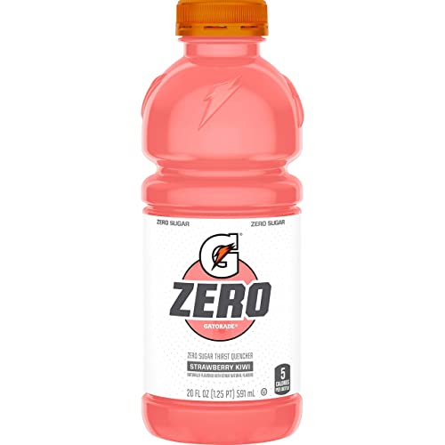 Gatorade G Zero Sugar Sports Drink Thirst Quencher Strawberry Kiwi 20 Fl Oz Bottles 8 Ct