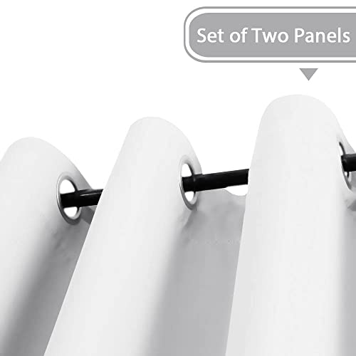 H.VERSAILTEX Pure White Curtains: Thermal Insulated
