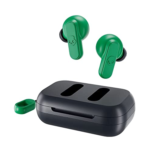 Skullcandy Dime 2 In-Ear Wireless Earbuds 12 Hr Battery Microphone Works with iPhone Android and Bluetooth Devices - Blue/Green