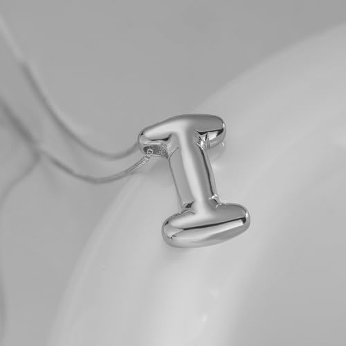 MTINEAPS Sterling Silver Initial Necklace, Trendy & Hypoallergenic