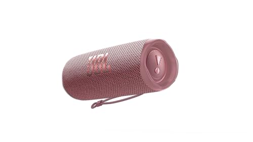 JBL Flip 6 - Portable Bluetooth Speaker Powerful Sound and Deep Bass IPX7 Waterproof 12 Hours of Playtime PartyBoost for Multiple Speaker Pairing Speaker for Home Outdoor and Travel (Pink)