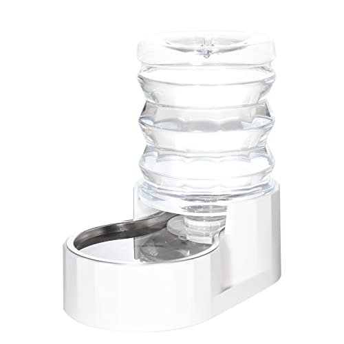 RIZZARI Automatic 5L Pet Waterer Gravity Stainless Steel Water Dispenser 100% BPA-Free Large Capacity Water Feeder for Cats and Small and Medium-Sized Dogs