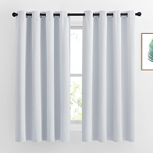 NICETOWN Greyish White Blackout Curtains: Energy Saving