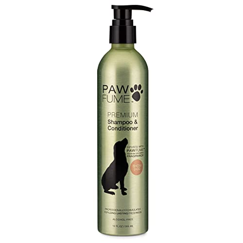Pawfume Dog Shampoo and Conditioner – Hypoallergenic Dog Shampoo for Smelly Dogs – Best Dog Shampoos & Conditioners – Probiotic Pet Shampoo for Dogs – Best Dog Shampoo for Puppies (Show Dog)