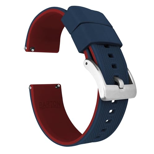 Amazfit Bip Elite Silicone Navy Blue Top Crimson Red Bottom Watch Band