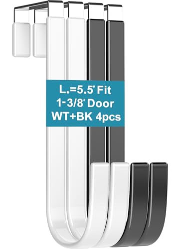 Mars-Rock 4Pc Over Door Hooks: Hang More, Save 67%