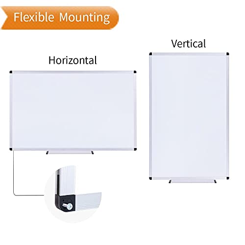 VIZ-PRO Magnetic Whiteboard/Dry Erase Board 40 X 30 Inches Includes 1 Eraser & 2 Markers & 4 Magnets