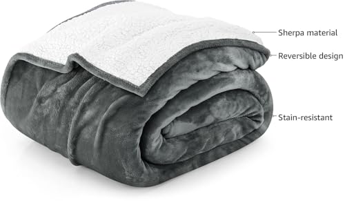 Utopia Bedding Sherpa Blanket Queen Size