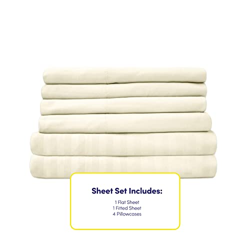 Sweet Home 6-Piece Full Size Bed Sheets - Ultra Soft & Secure