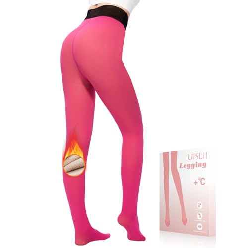 UISLII Fleece Lined Tights: Warm Women's Pantyhose