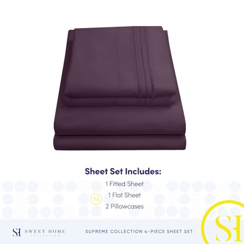 1800 TC Microfiber Sheet Set - Ultra-Soft, Luxury Egyptian Quality Bedding