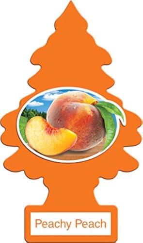 LITTLE TREES Car Air Freshener | Hanging Paper Tree for Home or Car | Peachy Peach | 12 Pack