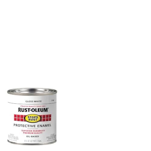 Rust-Resistant Enamel Paint 1/2 Pint White