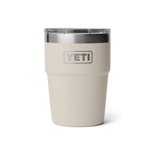 YETI Rambler 16 oz Stackable Tumbler Vacuum Insulated Stainless Steel with MagSlider Lid Cape Taupe