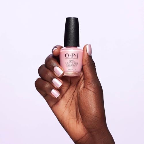 OPI Nail Lacquer I Meta My Soulmate | Sheer Soft Pink Pearl Chip Resistant Nail Polish | Me Myself and OPI Collection