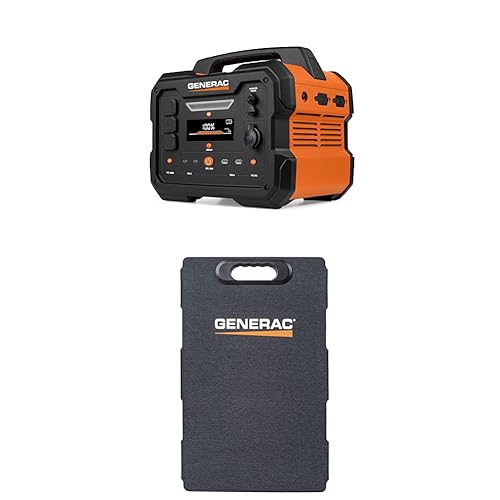 Generac GB1000 1086Wh Portable Power Station with Generac GS100 100-Watt Solar Panel