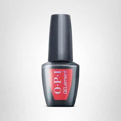 OPI GELement Special O-Cajun | Opaque Bright Coral Red Crème LED Cure Gel Nail Polish | DIY Salon Quality Gel Manicure | Vegan Formula Durable Wear with High Shine Finish | 0.3 Fl Oz.