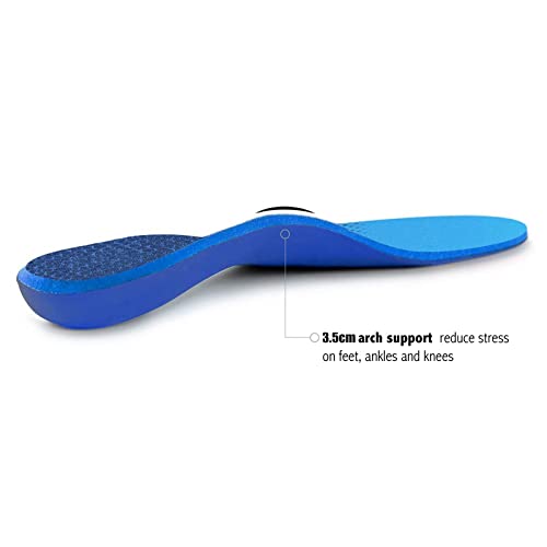 Plantar Fasciitis Feet Insoles Arch Supports Orthotics Inserts Relieve Flat Feet High Arch (Mens 8-8 1/2 | Womens 10-10 1/2)