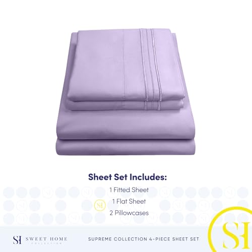 Sweet Home Collection 1800 Thread Count Queen Sheets