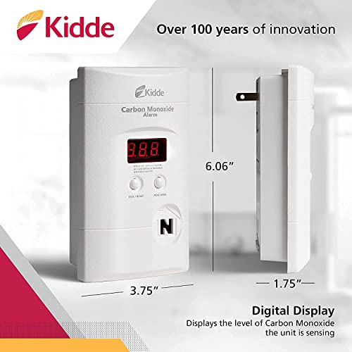 Kidde CO Detector Plug-in 9V Battery Backup