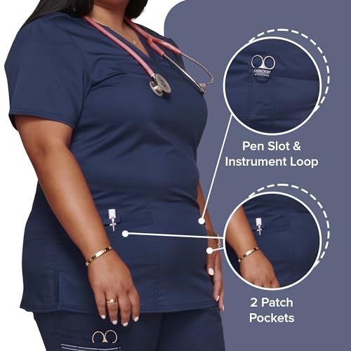 Cherokee Scrubs: V-Neck Top for Women, 30% Off